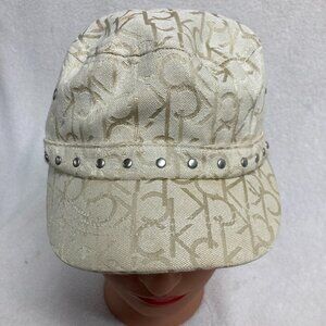 Calvin Klein  Monogram Studded Cadet Hat One Size Y2K Logomania